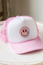 Load image into Gallery viewer, Sparkle Smiley TRUCKER HAT