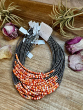 Load image into Gallery viewer, Spiny Oyster Heishi & Sterling Silver Pearl Choker