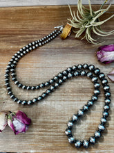 Load image into Gallery viewer, NFR Collection Necklace – Graduated Sterling Silver Pearls 6mm to 16mm – 45"