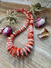 Load image into Gallery viewer, NFR Collection Necklace – 5mm Sterling Silver Pearls with Graduated Spiny Oyster 37"