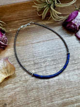 Load image into Gallery viewer, Lapis & Sterling Silver Pearl Choker
