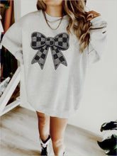 Load image into Gallery viewer, BEDAZZLED CHECKERED BOW