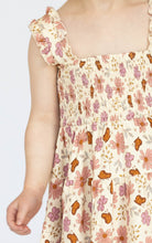 Load image into Gallery viewer, Floral Butterfly Shirred Dress