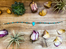 Load image into Gallery viewer, Sterling Silver & Turquoise Choker – 13” + Extender – In-House Silversmithing – Real Turquoise & Spiny Oyster Options