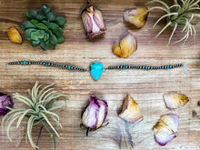 Load image into Gallery viewer, Sterling Silver & Turquoise Choker – 13” + Extender – In-House Silversmithing – Real Turquoise & Spiny Oyster Options