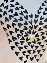 Load image into Gallery viewer, Tiny Hearts with Gold Puff Tee & Sweatshirt