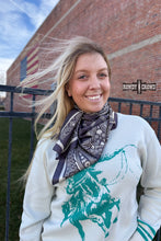 Load image into Gallery viewer, CHARCOAL Paisley Creek Wild Rag
