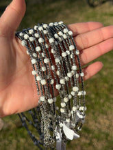 Load image into Gallery viewer, White Howlite Glass Seed Bead Choker