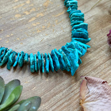 Load image into Gallery viewer, Blue Turquoise & Silver Hematite Necklace – 18”