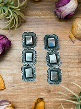 Load image into Gallery viewer, Sterling Silver Dangle Earrings – Native Made by L. Tahe