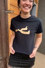 Load image into Gallery viewer, Metallic Spur Tee- BLACK