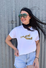 Load image into Gallery viewer, Leopard Spur Tee- WHITE