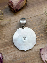 Load image into Gallery viewer, Sterling Silver Kingman Turquoise & Buffalo Nickel Cluster Pendant – Artist Shay Pfeiffer