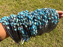 Load image into Gallery viewer, Golden Hills Turquoise & Sterling Silver Pearl Necklace – 16 Inch