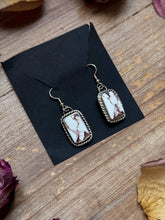 Load image into Gallery viewer, Sterling Silver Wild Horse Jasper Dangle Earrings – Handmade by Artist Jason Ogg