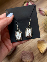 Load image into Gallery viewer, Sterling Silver Wild Horse Jasper Dangle Earrings – Handmade by Artist Jason Ogg