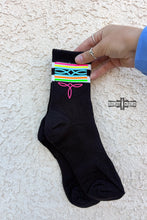 Load image into Gallery viewer, Neon Boot Stitch Socks