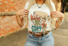 Load image into Gallery viewer, Kiss Me Cowboy Mistletoe Graphic Tee