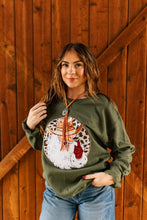 Load image into Gallery viewer, Western Santa Sequin Patch Sweatshirt
