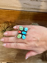 Load image into Gallery viewer, Butterfly Ring - Adjustable - Mix Stone &amp; Sterling Silver
