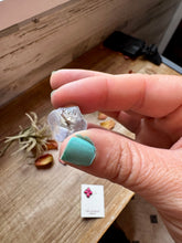 Load image into Gallery viewer, Zuni Stud Earrings – Pink Opal &amp; Sterling Silver
