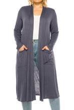 Load image into Gallery viewer, Plus size, solid duster cardigan
