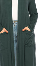 Load image into Gallery viewer, Plus size, solid duster cardigan
