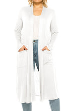 Load image into Gallery viewer, Plus size, solid duster cardigan

