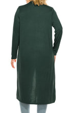 Load image into Gallery viewer, Plus size, solid duster cardigan

