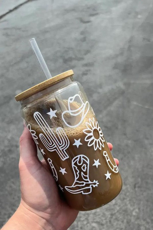 Wild West Glass Cup