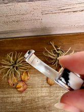 Load image into Gallery viewer, White Buffalo Cuff – Sterling Silver – SF Stamp by Steve Francisco
