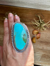 Load image into Gallery viewer, Big Adjustable Sonoran Gold Ring – Native Made by Gilbert Platero
