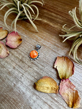 Load image into Gallery viewer, Small Round Spiny Oyster Pendant – Sterling Silver
