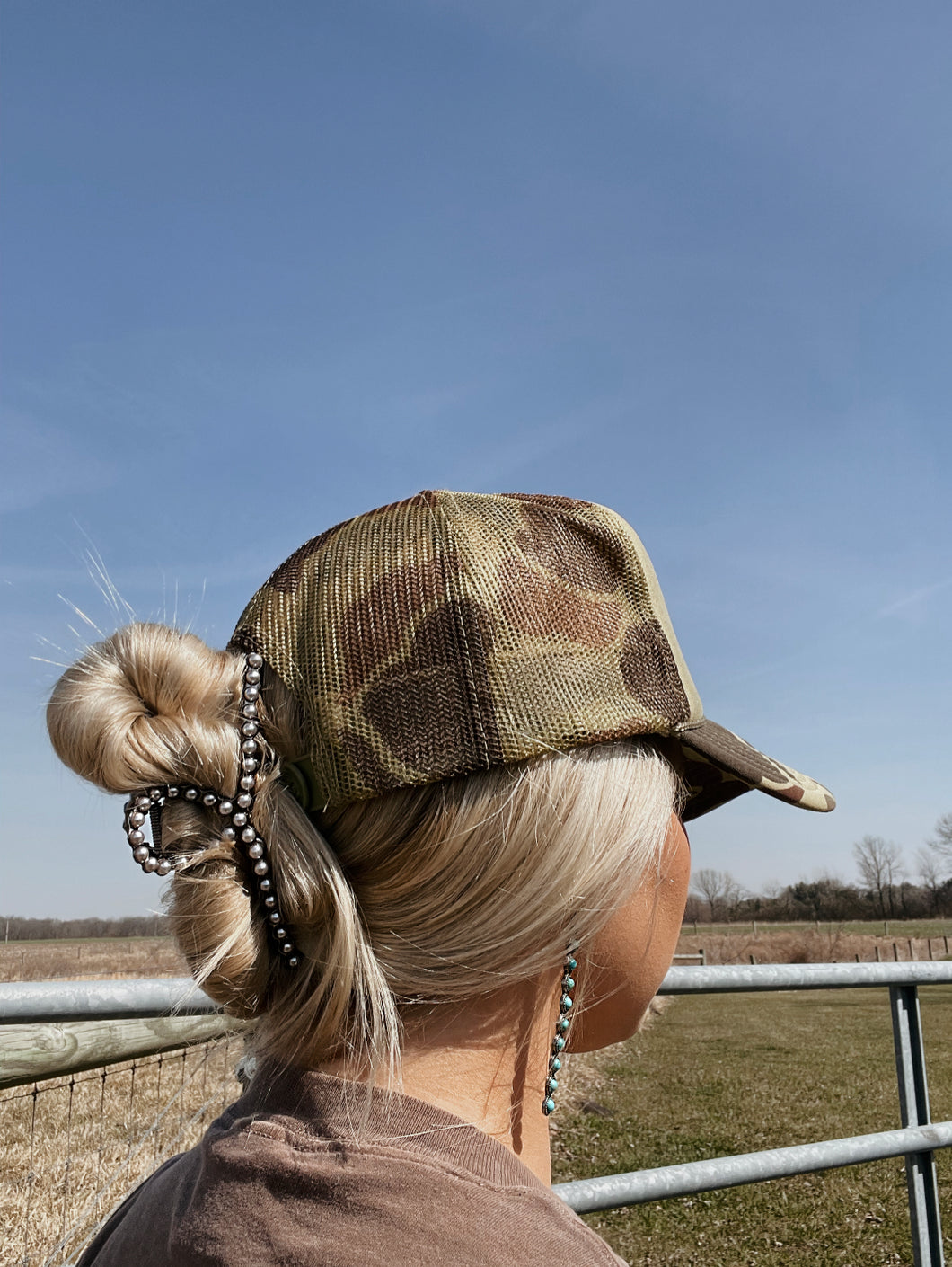 Metal Pearl Claw Clip