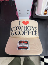 Load image into Gallery viewer, I &lt;3 COWBOYS &amp; COFFEE CAP
