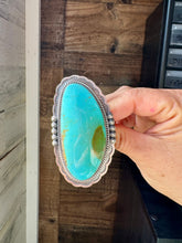 Load image into Gallery viewer, Big Adjustable Sonoran Gold Ring – Native Made by Gilbert Platero
