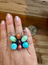 Load image into Gallery viewer, Butterfly Ring - Adjustable - Mix Stone &amp; Sterling Silver III
