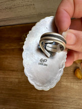 Load image into Gallery viewer, Big Adjustable Sonoran Gold Ring – Native Made by Gilbert Platero
