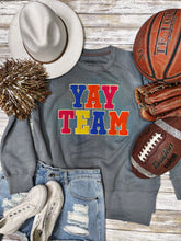 Load image into Gallery viewer, Sync Logic Yay Team Chenille Applique Sweatshirt
