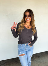 Load image into Gallery viewer, Fall Henley Top
