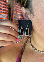 Load image into Gallery viewer, Sterling Silver Pearl &amp; Black Onyx Dangle Earrings
