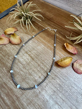 Load image into Gallery viewer, 15&quot; White Opal Necklace with Sterling Silver Pearls
