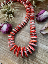 Load image into Gallery viewer, NFR Collection Necklace – 5mm Sterling Silver Pearls with Graduated Spiny Oyster 37&quot;
