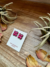 Load image into Gallery viewer, Zuni Stud Earrings – Pink Opal &amp; Sterling Silver
