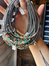 Load image into Gallery viewer, Sterling Silver Pearl Choker with Extra Turquoise &amp; Spiny Oyster
