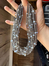 Load image into Gallery viewer, 15&quot; White Opal Necklace with Sterling Silver Pearls
