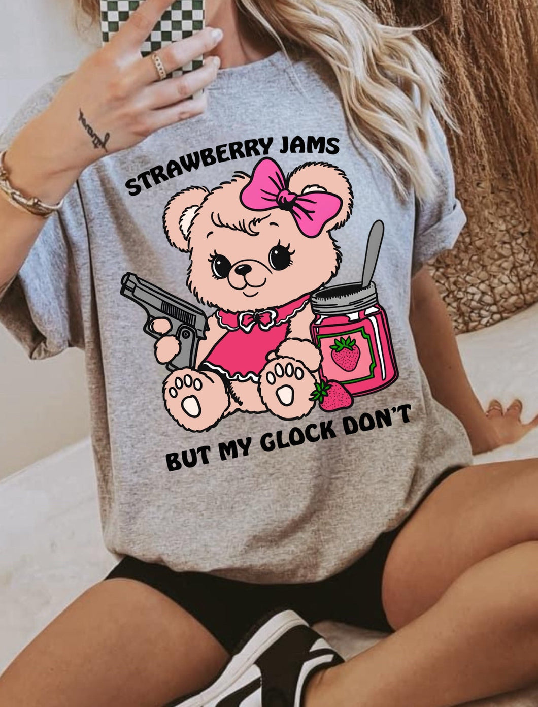 Strawberry Jams but my glock dont DTF TRANSFER
