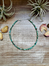 Load image into Gallery viewer, Choker Green Nugget Turquoise Choker
