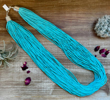 Load image into Gallery viewer, Multi strand Kingman turquoise necklace

