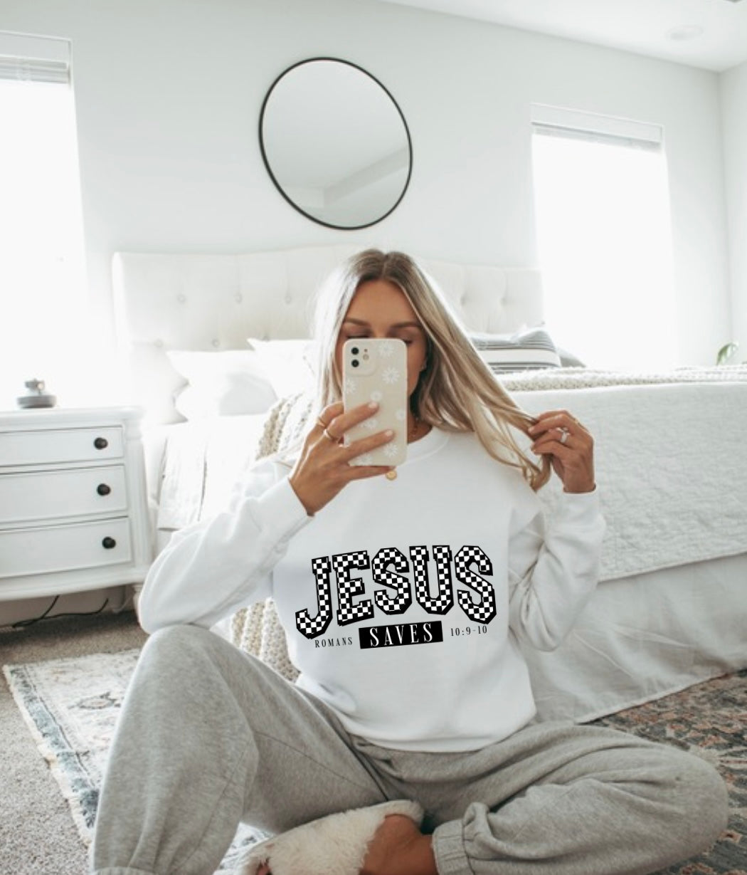 Jesus Saves Crewneck